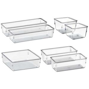 Organizador Modular Pote Transp Gd Kit 7p Acrimet Ref 975kit7