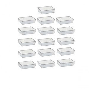 Kit 16 Organizador Modular Pote Transp Gde Acrimet