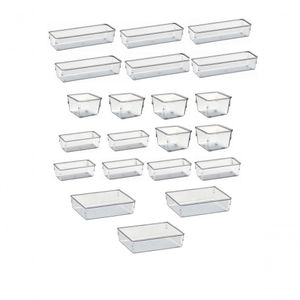 21 Organizadores Multiuso Modular Gavetas Acrílico Cristal