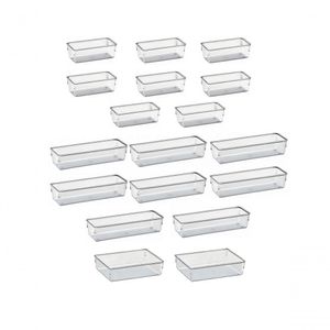 18 Organizadores Multiuso Modular Gavetas Acrílico Cristal