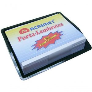 Porta Lembrete Com Papel Branco Acrimet 957 Preto