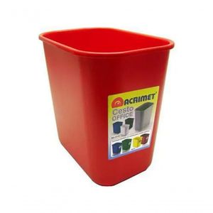 Lixeira Para Escritorio Acrimet 12 Litros Acrimet 571 Verm