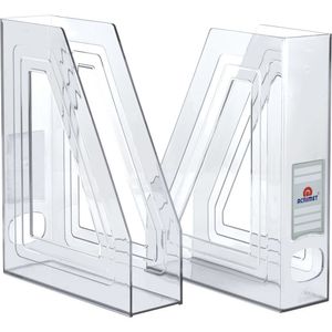 Kit 2 Porta Revista Acrimet Classic 277 Cristal