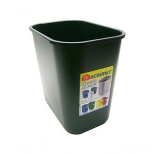 Lixeira Para Escritorio Acrimet 24 Litros Acrimet 573 Preto