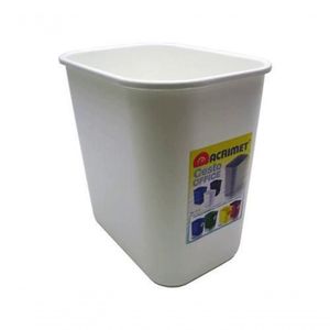 Lixeira Para Escritorio Acrimet 24 Litros Acrimet 573 Branco