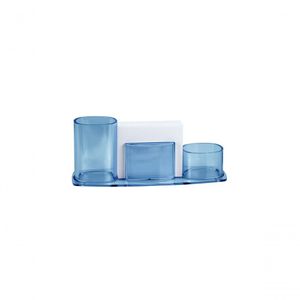 Organizador De Mesa Com Papel Acrimet 740 Azul Clear