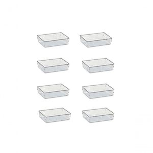 Kit 8 Organizador Modular Pote Transp Gde Acrimet