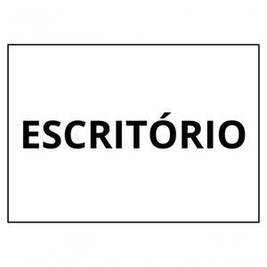 Placa Sinalização 1/2 Oficio Escritorio Mdf Natural [f031]