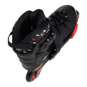 Patins Revolt Preto Com Rodas Pretas Traxart 80mm Abec-9 Tam 43-44