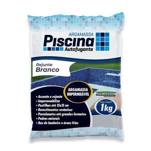 Rejunte Piscina Impermeável Cor Branco 1kg