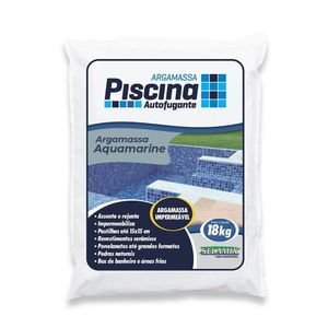 Argamassa Piscina Aut. Impermeável Cor Aquamarine 18kg