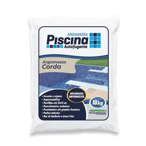 Argamassa Piscina Aut. Impermeável Cor Corda 18kg