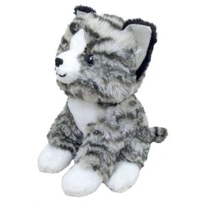 Gato Pelúcia Mesclado 21 Cm 21 Cm Altura
