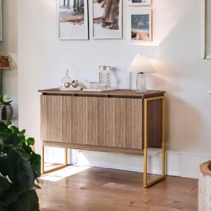 Buffet Design Industrial 3 Portas Turim - Affara Dourado Affara Dourado