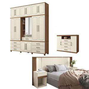 Jogo De Quarto Completo Orlando Jatoba Areia