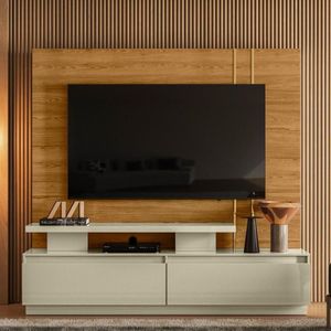 Estante Painel Para Tv Emberforge Cumaru Opala