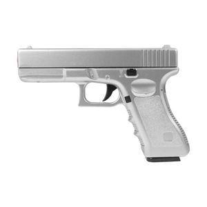 Pistola De Airsoft Vg Gk-v20 Silver Metal Mola 6mm