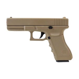 Pistola De Airsoft G19 Vg Gk-v20 Tan Metal Mola 6mm - Rossi