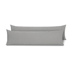 Fronhas Para Travesseiro De Corpo Slim 1,50m X 50cm 2 Unidades - Cinza