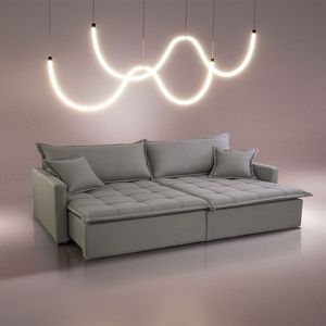 Sofá Cama Flora 02 Módulos De 90cm Br 15cm Meu Sofá Online B026 Veludo Prata