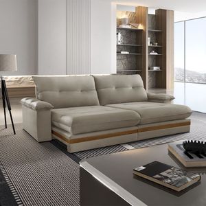Sofá Avalon 02 Módulos De 120cm Br25cm Meu Sofá Online B002 Veludo Capuccino