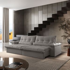 Sofá Vega 02 Módulos De 90cm Br 25cm Meu Sofá Online B026 Veludo Prata