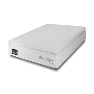 Colchão Solteiro Hellen Orto Confort One Face D33 Branco Com Bege