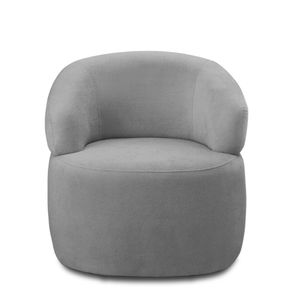 Poltrona Ferguile Carmim Giratória 0,75 Cm Prata