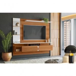 Painel Intense Painel Para Tvs Até 55 Polegadas 2 Portas Jequitiba Off White Perolizado Lukaliam