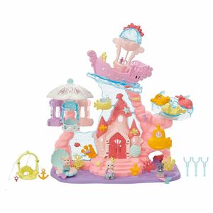 Figuras E Cenário - Sylvanian Families - Castelo Bebê Sereia - Epoch Magia