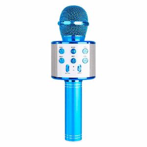 Microfone Bluetooth Infantil - Divertido Ws858 - Azul - Mundo Encantado