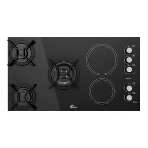 Fogão Cooktop Fischer 5 Queimadores Top Gás/Elétrico Mesa Vitrocerâmica 220V