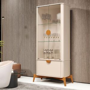 Conjunto Cristaleira E Buffet Alamo Off White