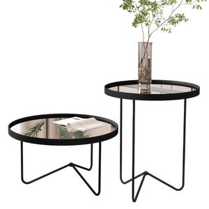 Jogo De Mesas Liechtesteins Preto Preto Fosco