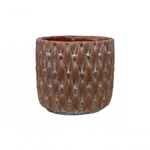 Cachepot De Cimento 14x14x14cm 193145 - Rio Tijucas Marrom