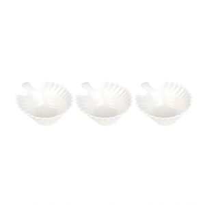 Conjunto Com 03 Petisqueiras De Porcelana Pcln-080 - Haüskraft