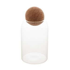 Pote De Vidro Borossilicato Com Tampa Esfera De Rolha Clean 800ml 1887 - Lyor