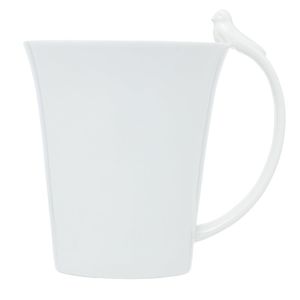 Caneca De Porcelana Birds Branca 300ml 18120 - Wolff