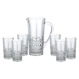 Jogo Com 6 Copos Altos 270ml E 1 Jarra 1l Vidro Stella 25824 Bon Gourmet