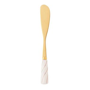 Jogo Com 04 Espátulas De Aço Inox Dourado Com Cabo De Cerâmica 28894 - Wolff