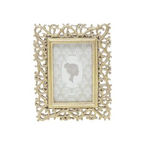 Porta-retrato Resina Dourado 10x15cm 60496 Royal Decor