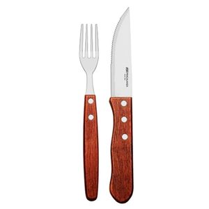 Jogo Com 12 Talheres Hanzzo Wood Para Churrasco 14501 - Fracalanza