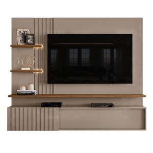 Painel Home Suspenso Atena Fendi-naturale Para Tv Até 65 Madetec Fendi-naturale