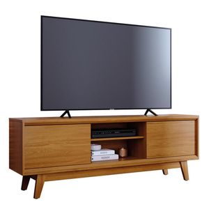 Rack Bancada Atlas Cumaru Para Tv Até 70 Madetec Cumaru