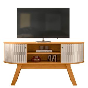 Rack Bancada Atlanta Cinamomo Off White Para Tv Até 55 Madetec Cinamomo Off White