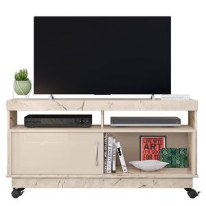 Rack Bancada Artur Calacata Off White Para Tv Até 50 Madetec Calacata Off White