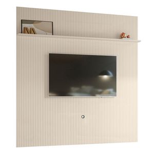 Painel Piso-teto New Guaporé Off White Para Tv Até 75 Madetec Off White