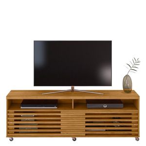 Rack Bancada Frizz 1.8 Cumaru Com Rodízios Para Tv Até 65 Madetec Cumaru