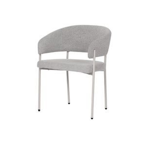 Cadeira Bari Boucle 78cm X 58cm X 55cm Cinza