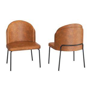 Cadeira Para Sala De Jantar 80x56x54cm Oslo Preto-caramelo
